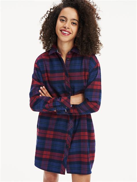 tommy hilfiger flannel shirt women's.